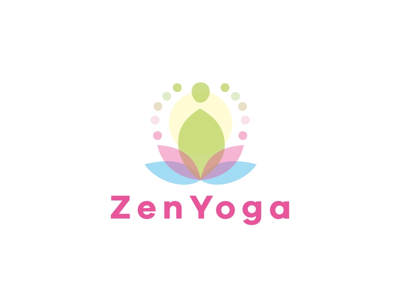 ZenYoga logo generated by AI logo maker - Logomakerr.ai