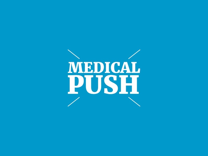medical push logo design