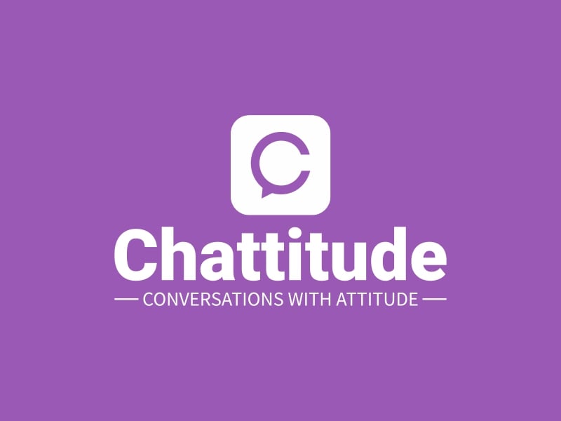 Chattitude logo design