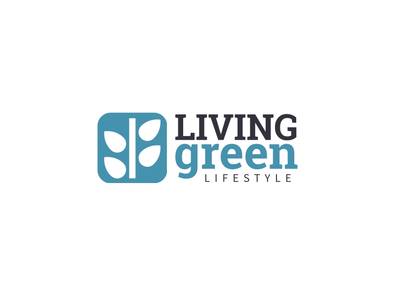 LIVING green logo design