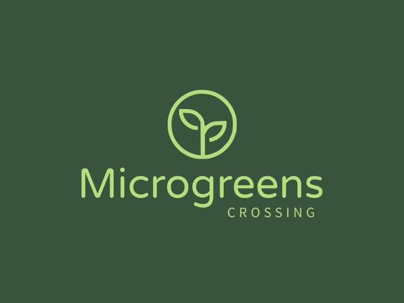Microgreens logo design