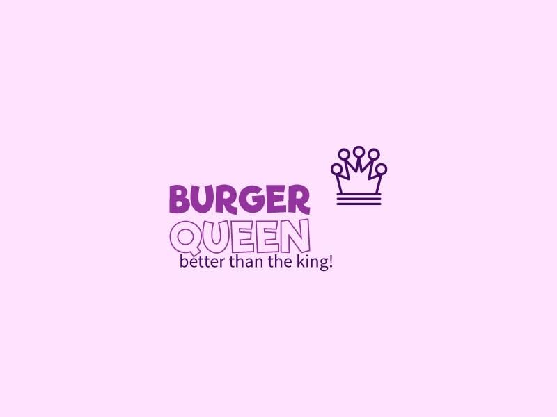 Burger Queen logo design