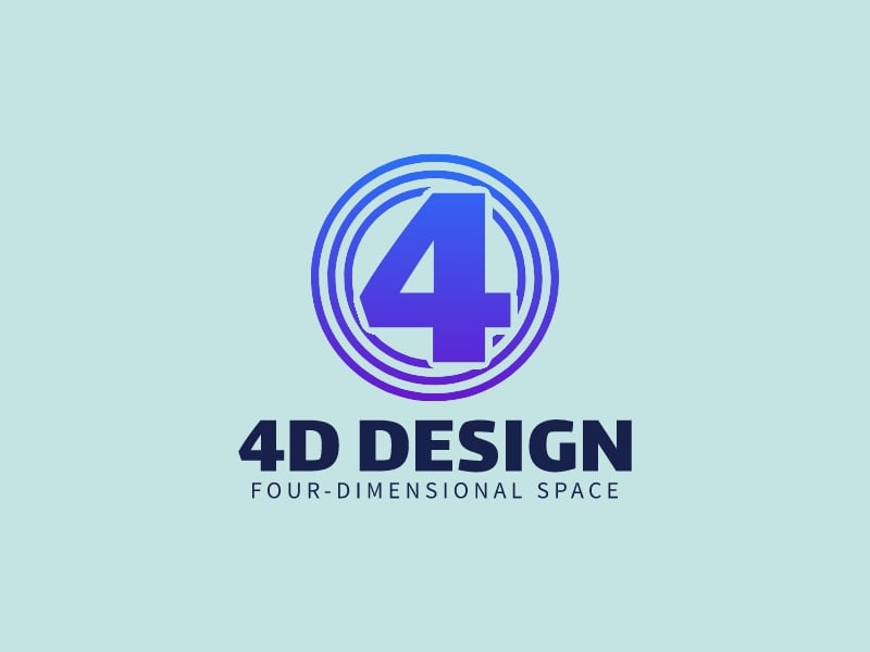 4D Design logo design