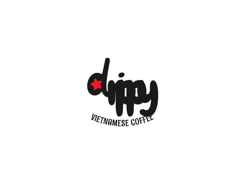 drippy logo design