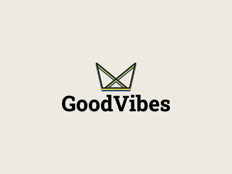 GoodVibes logo design