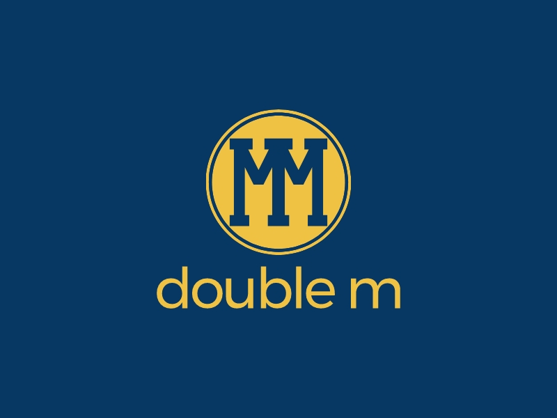 double m logo design