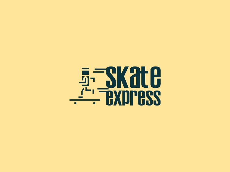 Skate Express logo generated by AI logo maker Logomakerr.ai