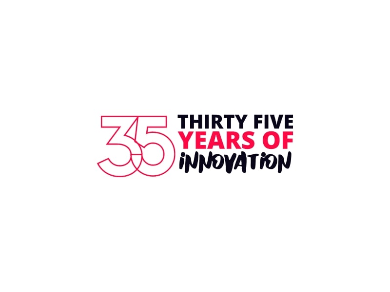 Thirty Five Years Of logo design