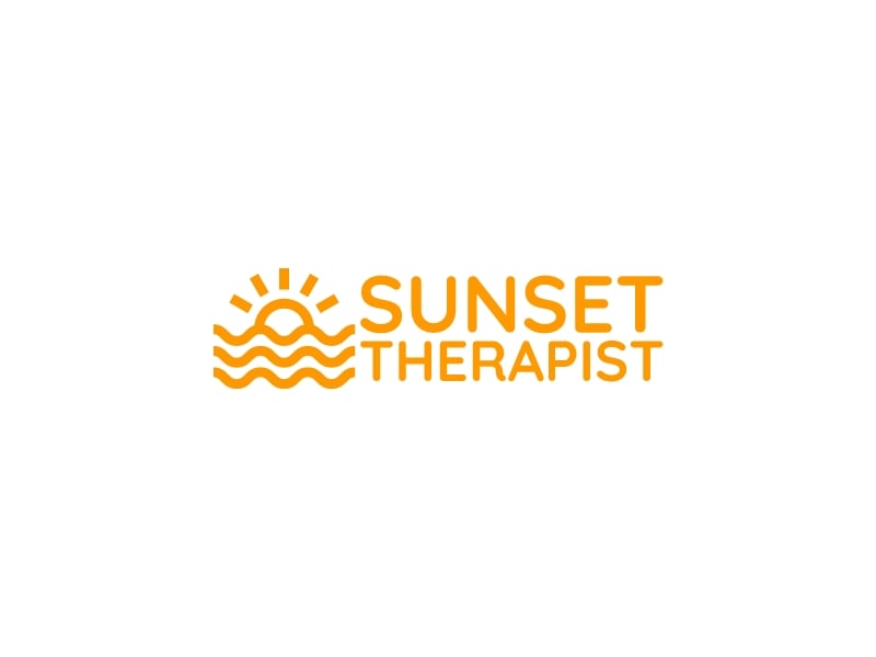 Sunset Therapist logo design