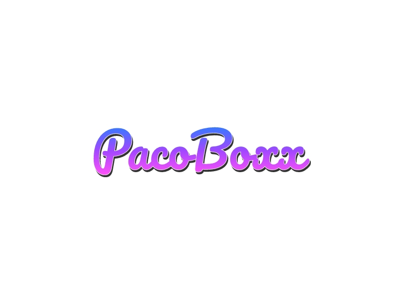 PacoBoxx logo design