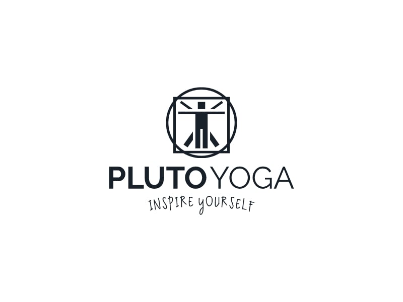 PLUTO YOGA logo design