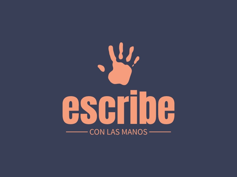 escribe - con las manos