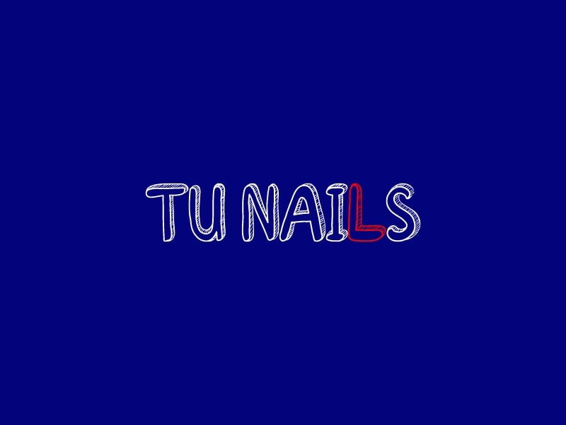 tu nails logo design