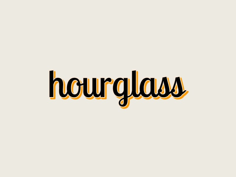 hourglass logo design