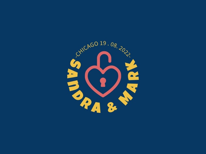 Sandra & Mark logo design
