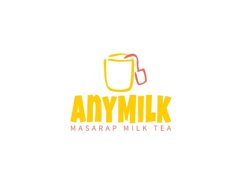 AnyMilk logo design