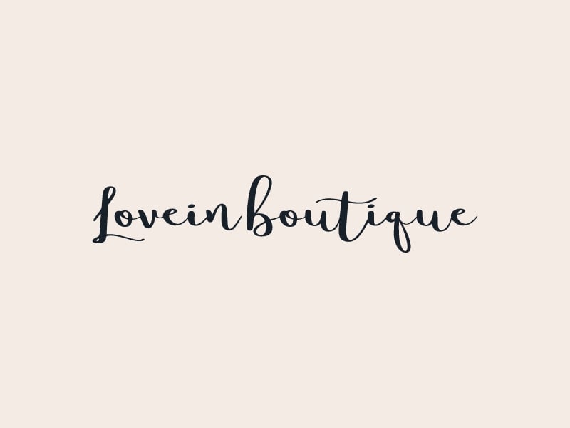 Lovein boutique logo design