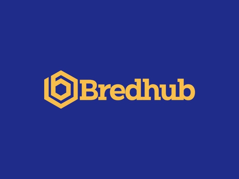 Bredhub logo design