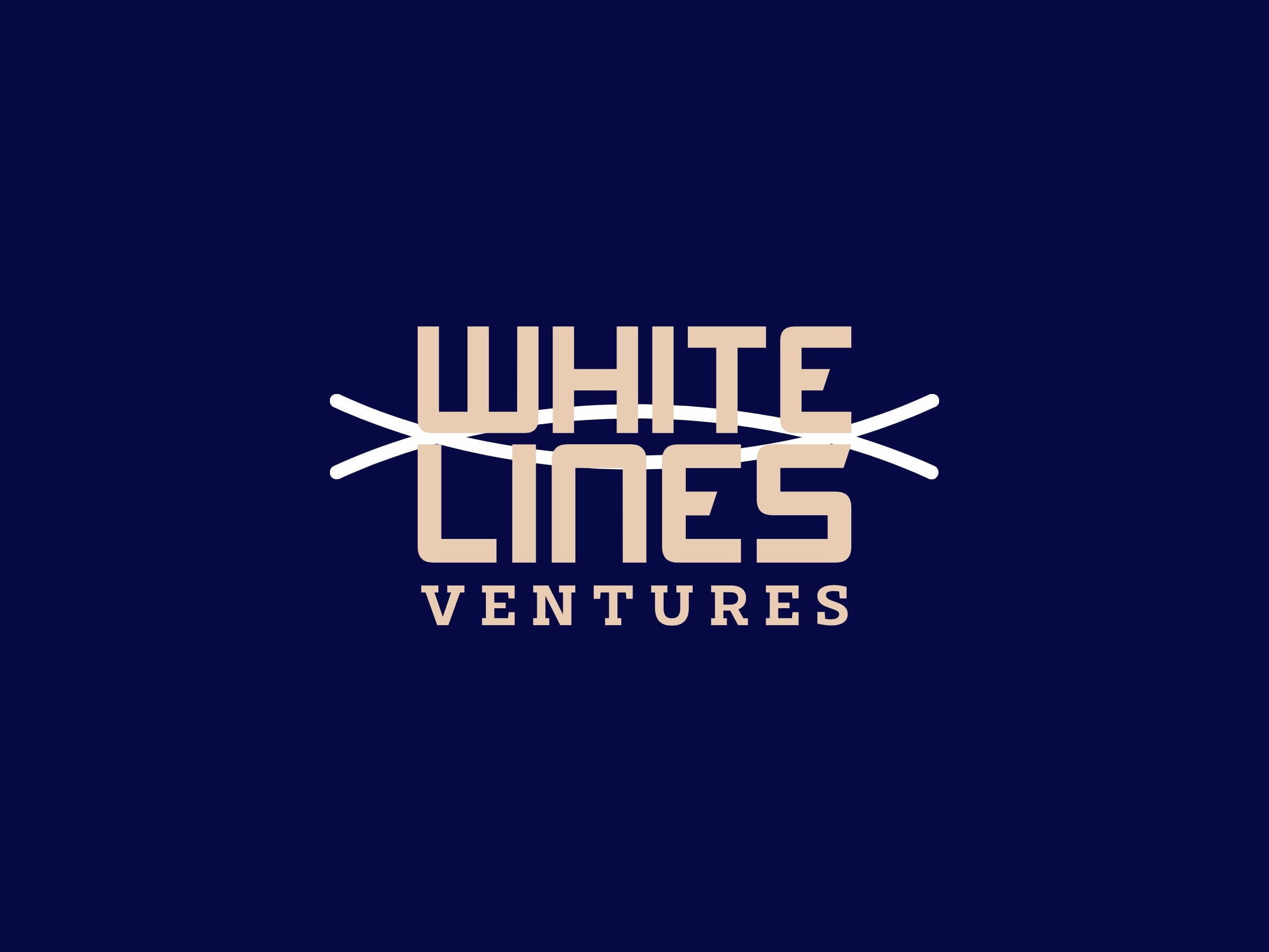 WHITE LINES logo generated by AI logo maker Logomakerr.ai