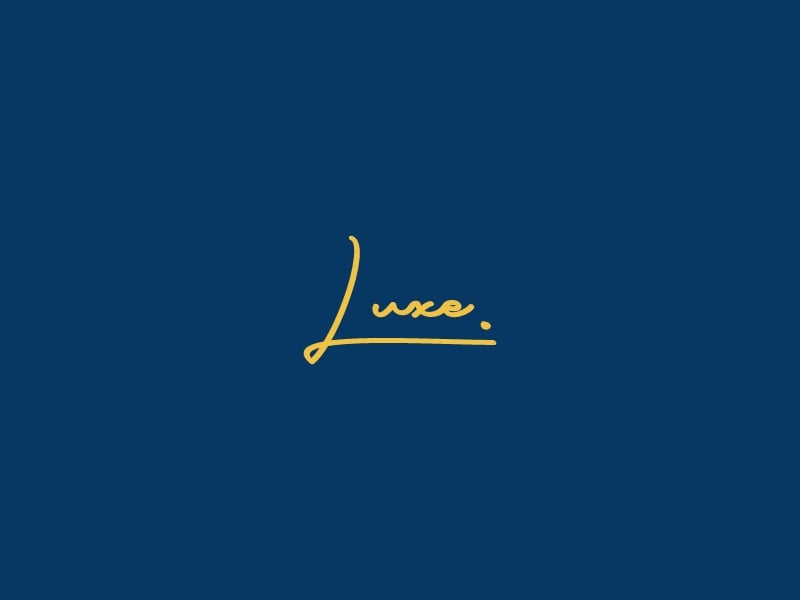 Luxe. logo design