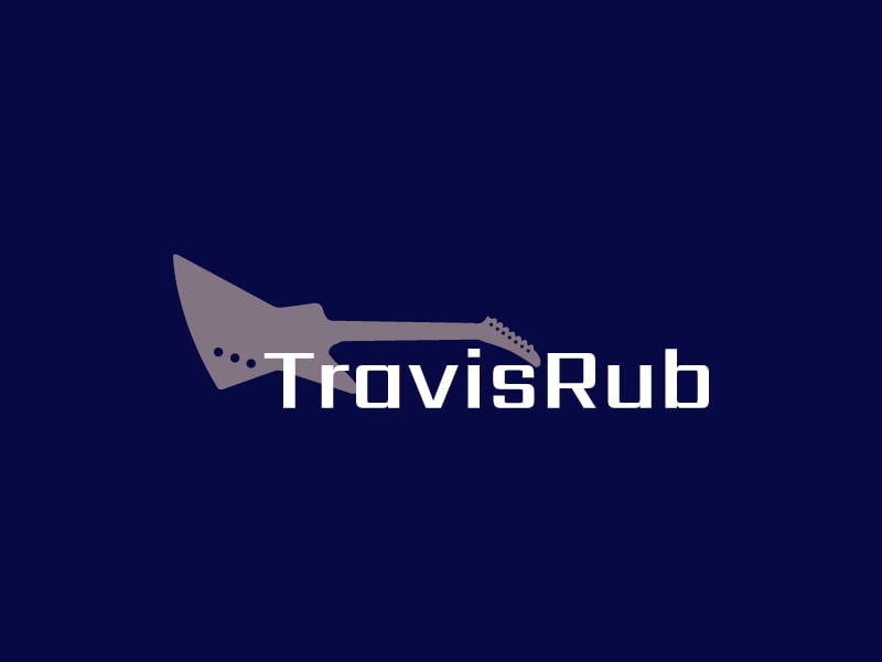 TravisRub logo design