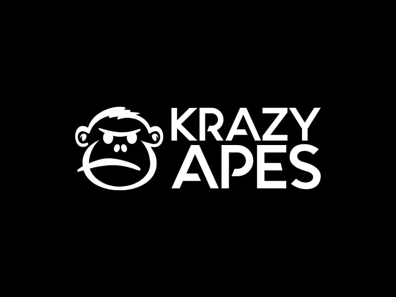 krazy apes logo design