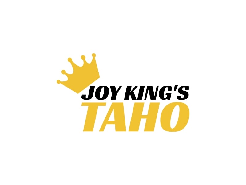 Joy king's taho logo design