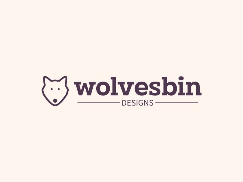 wolvesbin logo design
