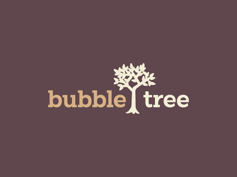 bubble tree logo design