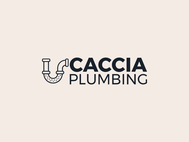 Caccia Plumbing logo design