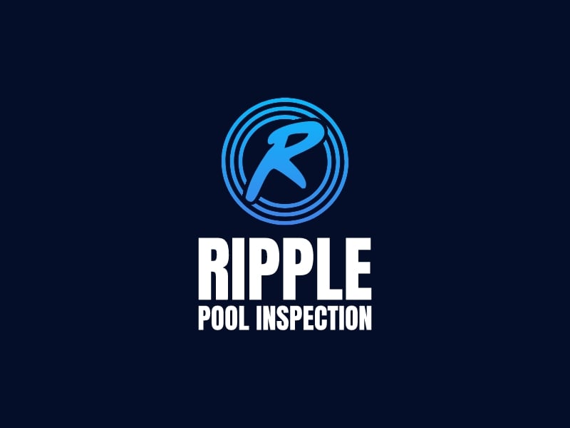 RIPPLE Pool Inspection logo design