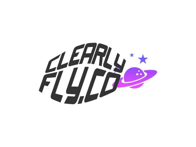 clearly fly.co logo design