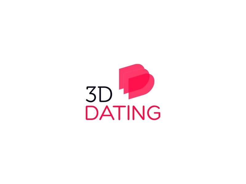 3d dating logo design