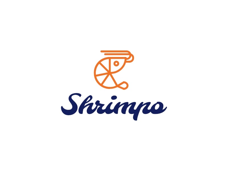 Shrimpo logo design