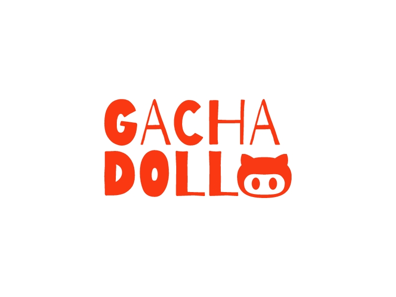 Gacha doll logo design