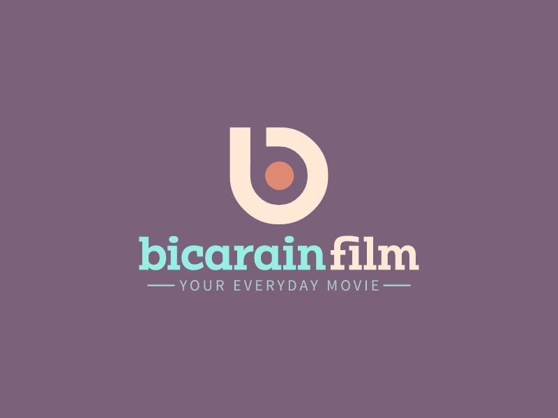 bicarain film logo design