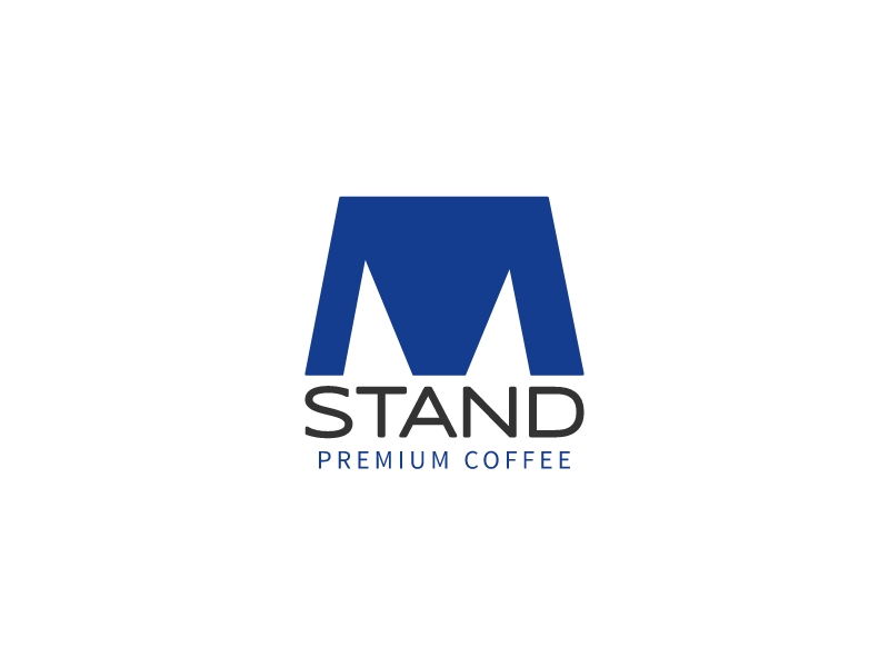 M Stand logo design