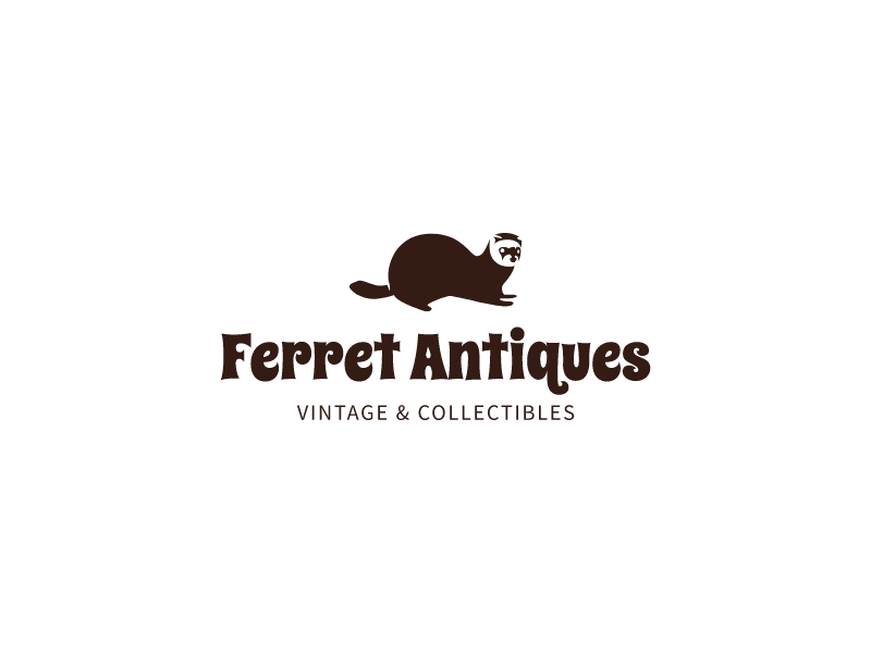 Ferret Antiques logo design