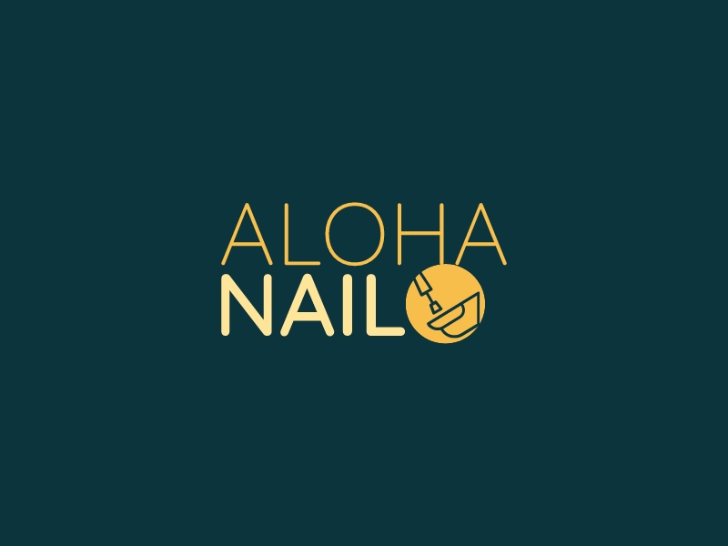 Aloha Nail logo design