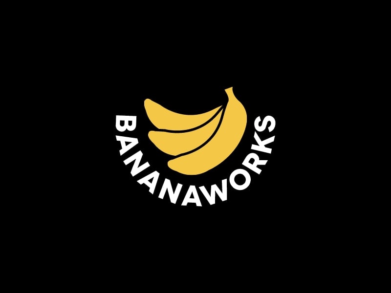 BananaWorks logo design