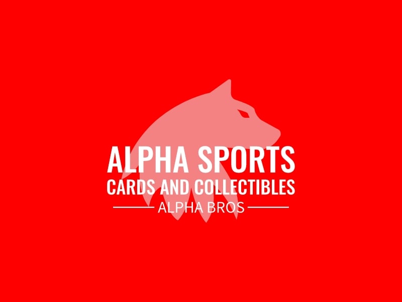 Alpha sports Cards and collectibles logo design