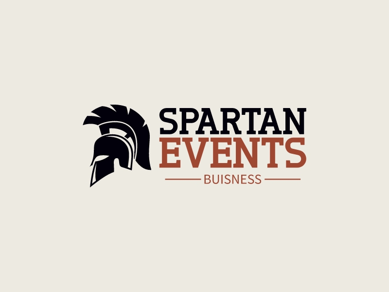 Spartan events logo design