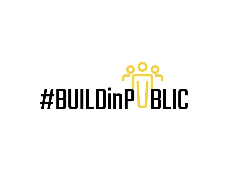 #BUILDinPUBLIC logo design