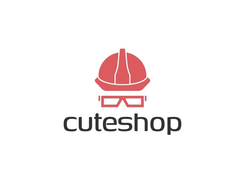 cuteshop logo design
