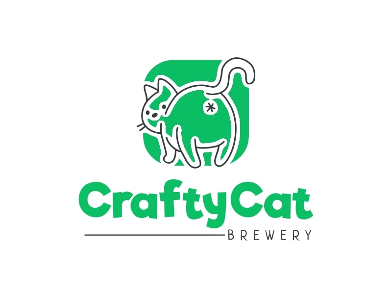 Crafty Cat logo design
