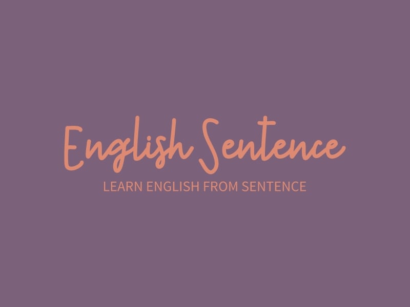 English Sentence logo design