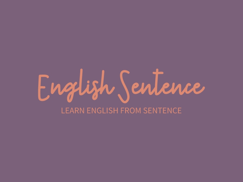 English Sentence - Learn English From Sentence