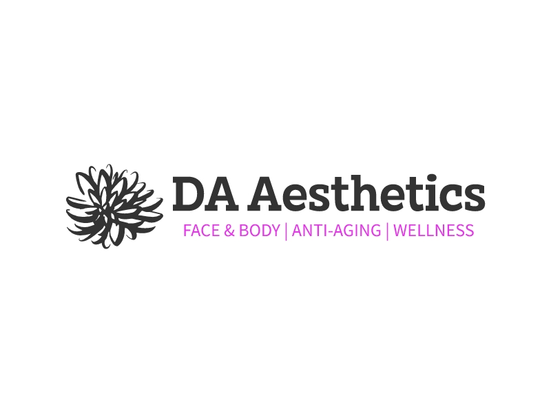 DA Aesthetics logo design