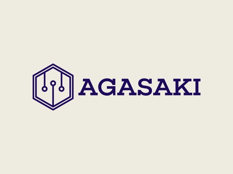 AGASAKI logo design