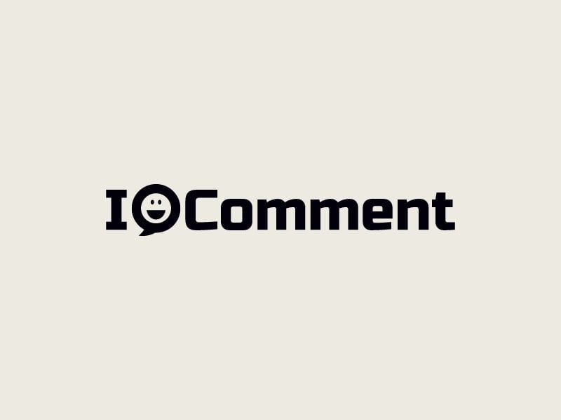 I Comment logo design